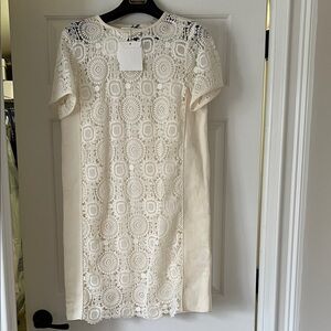 Chloe Cream Lace Mini Dress